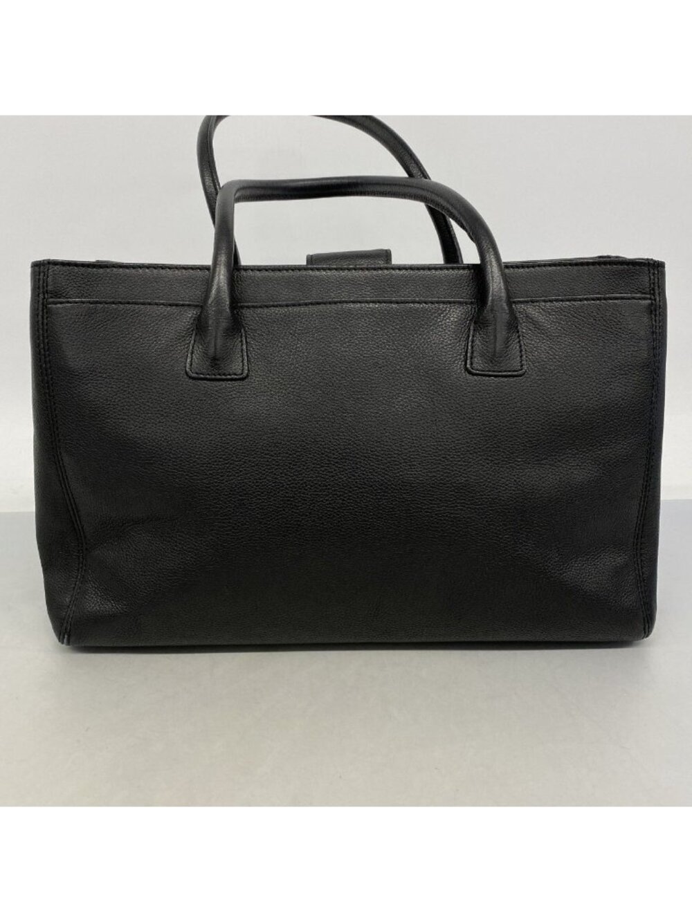Chanel Tote Executive Leather Black Silver - Picture 9 of 9